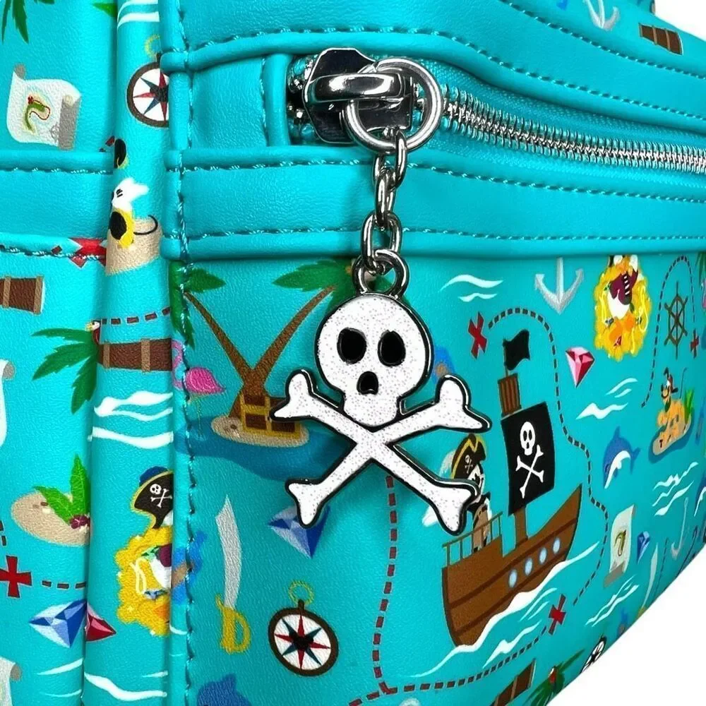 NEW Loungefly Pirate Mickey and Friends AOP Mini Backpack 1
